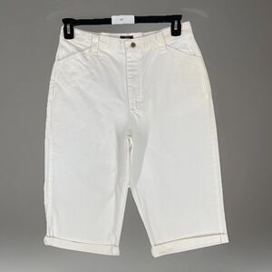 Vintage Riders Casuals by Lee White Denim Shorts Womens 10 M High Waist Cotton